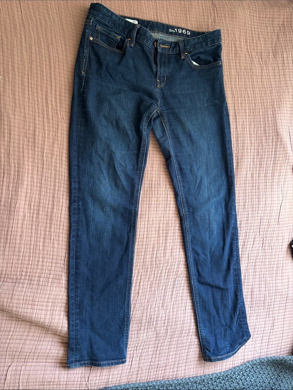 GAP Women's Straight Leg Jeans - Dark Blue